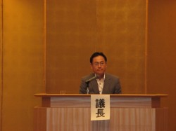 事務局指名にて議長をつとめる太平ビルサービス㈱盛岡支店長若林氏